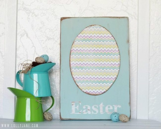 Pastel Egg Cutout Display