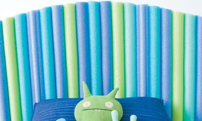 Striped Noodle Headboard Statement