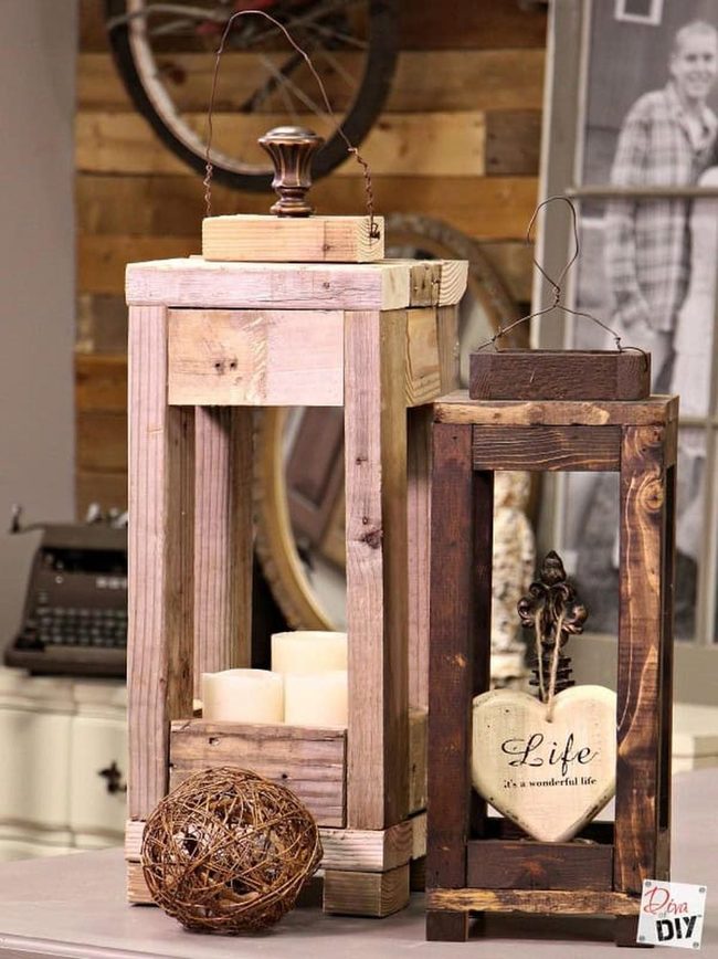 Scrap Grain Lanterns For Outdoor Glow