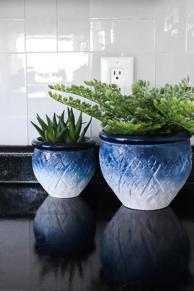 Blue And White Kitchen Greens