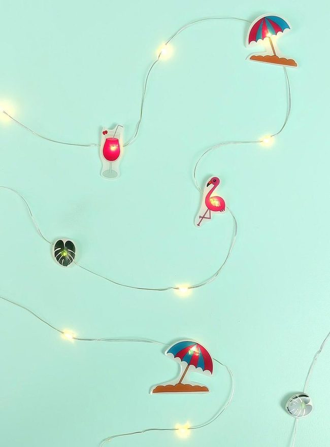 Flamingo Lights Summer Patio