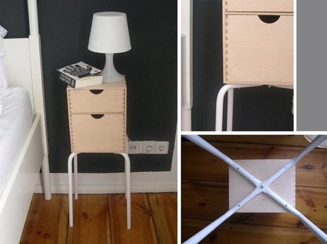 Light Wood Minimalist Bedside Tables