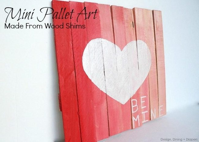 Red Wood Heart Statement