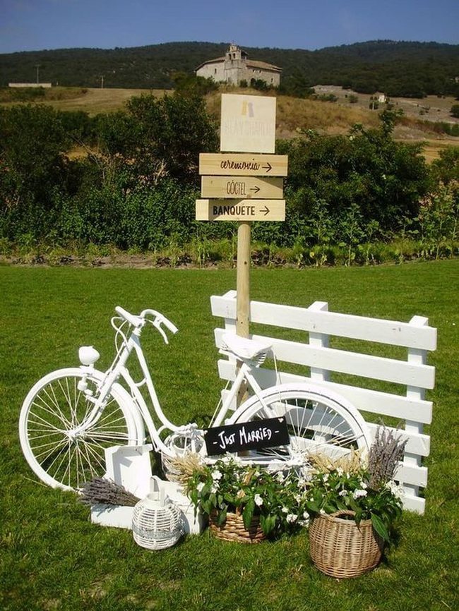 Vintage Bicycle Garden Display