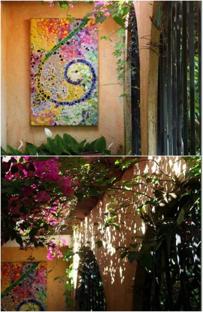 Broken Glass Garden Mosaic