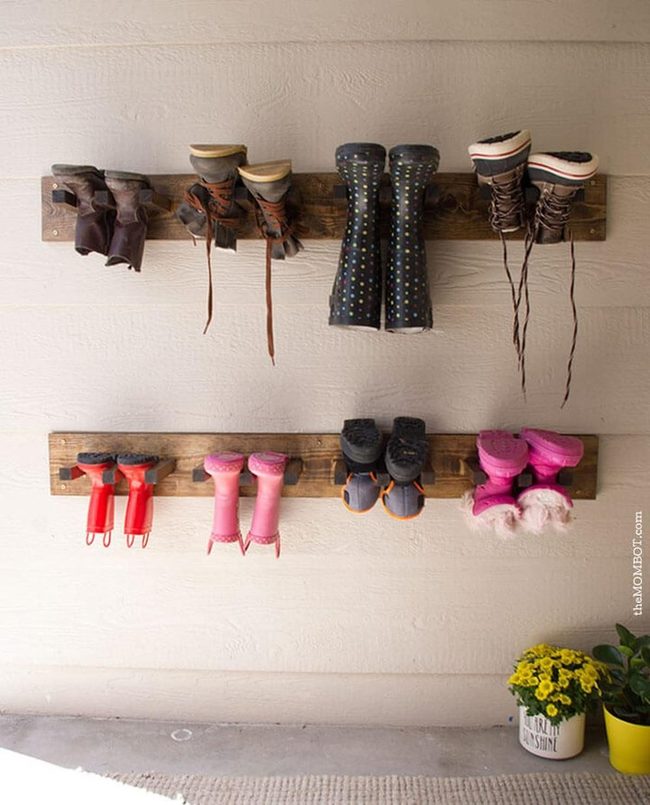 Inverted Boot Rack Drying
