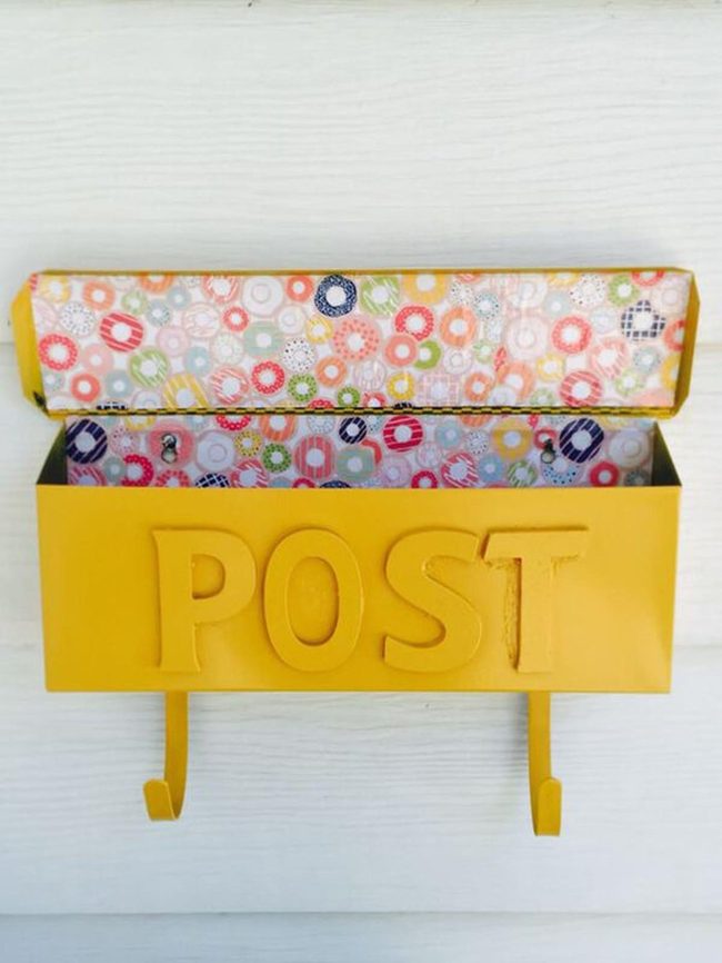 Stenciled Metal Mailbox Statement