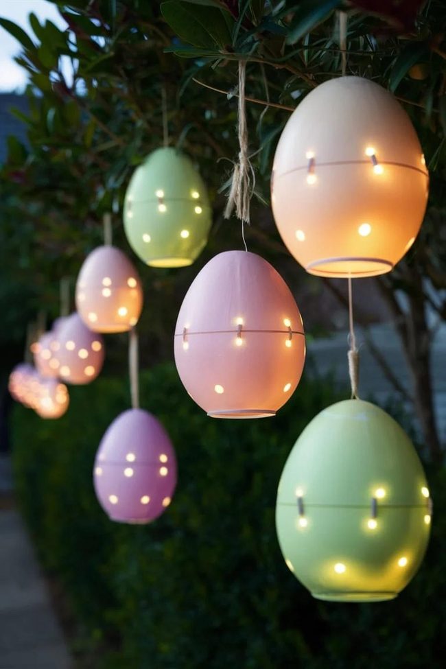 Pastel Eggs Glowing Softly