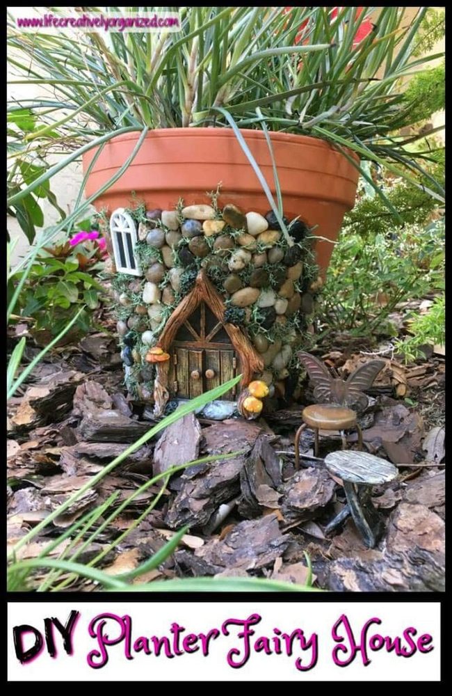 Painted Pot Fairy House