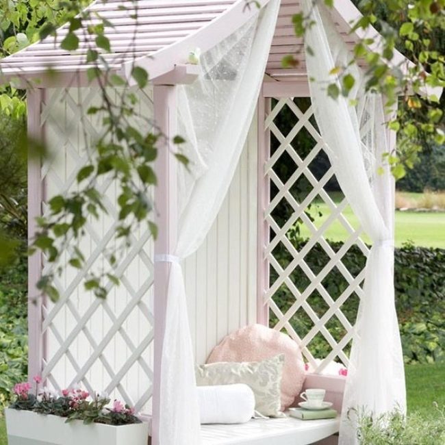 Pink Roof Pergola Retreat