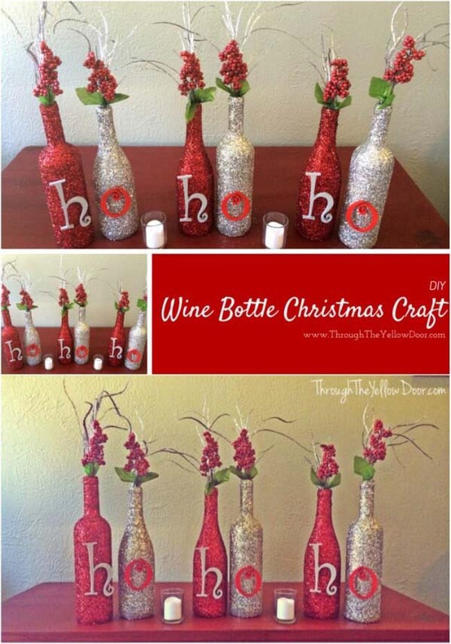 Metallic Bottles Festive Nature