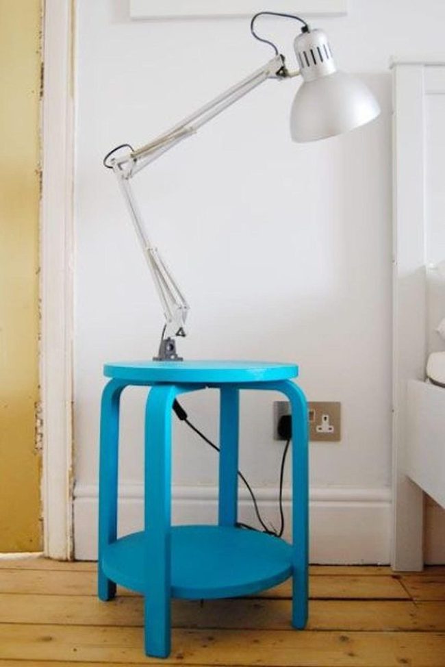 Blue Round Table Reading Nook