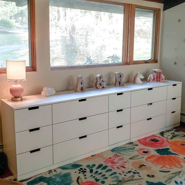 Stacked Dressers, Built-In Look
