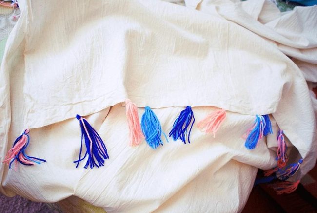 Cream Tassel Trim Fringe