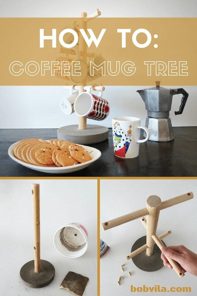 Painted Branch Mug Display