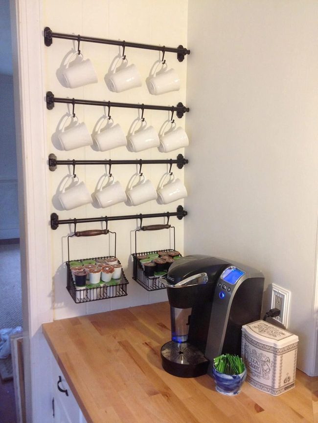 Industrial Metal Mug Display