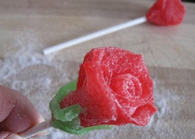 Red Sugar Rose Crystals