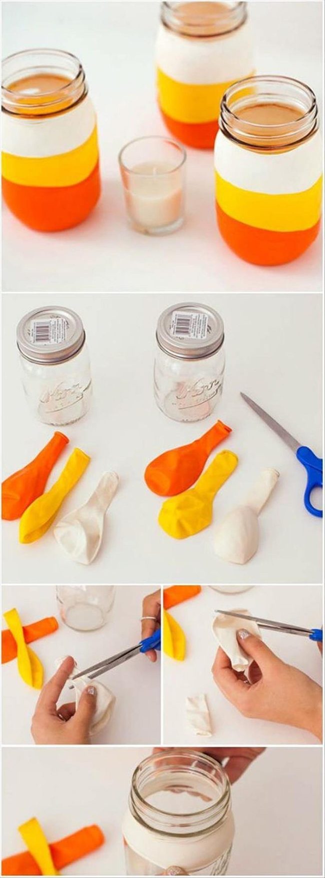 Painted Balloon Candy Corn Holders