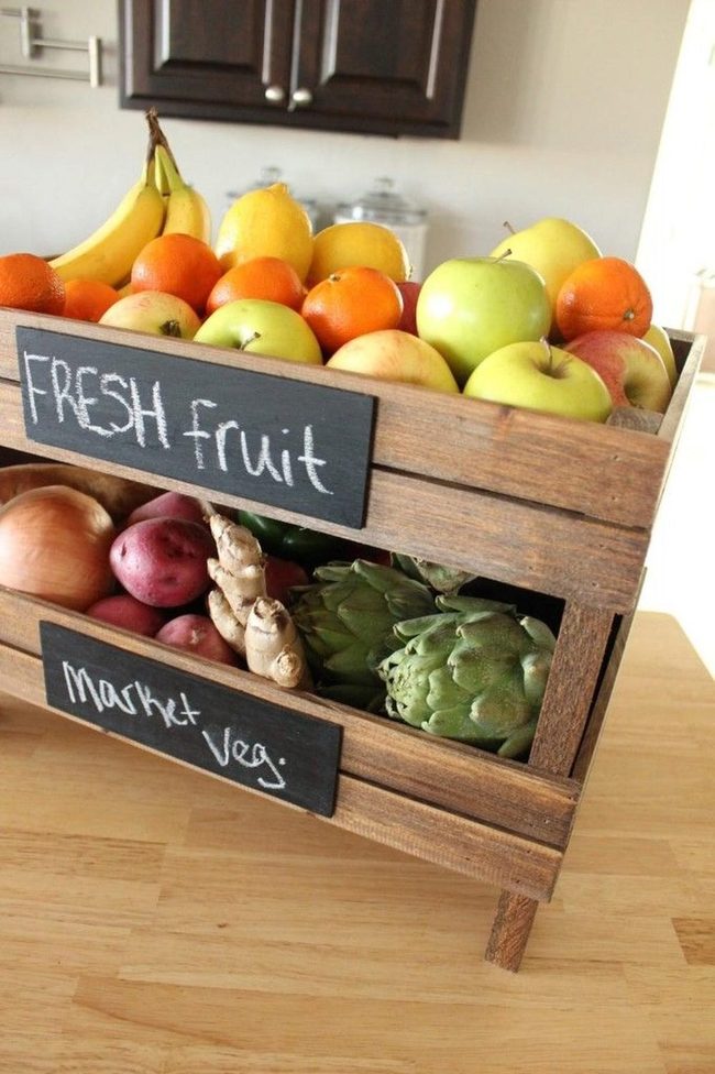 Farmer'S Market Wooden Crate