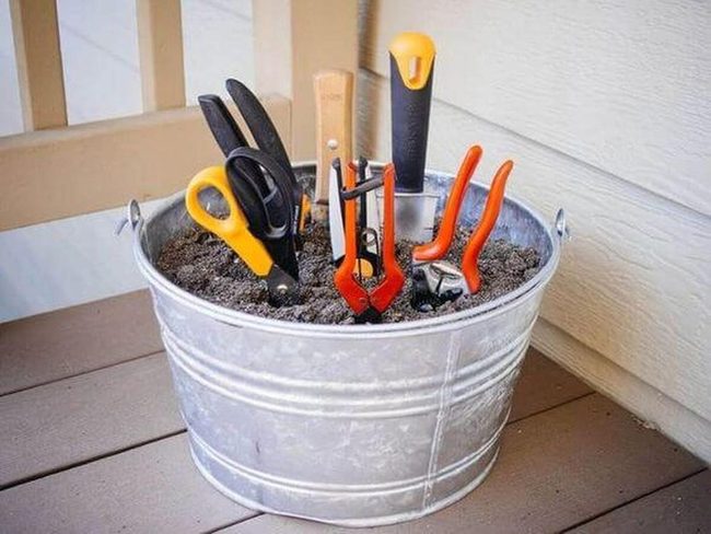 Weathered Metal Tool Keeper