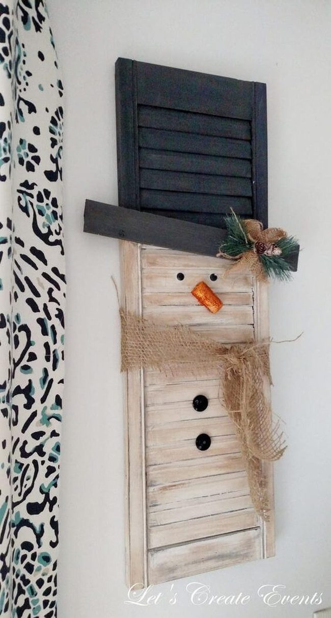 Shutter Snowman Winter Sentinel