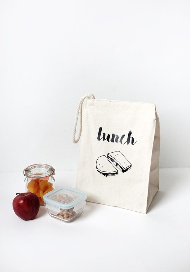 Red Apples, Natural Lunch Bag