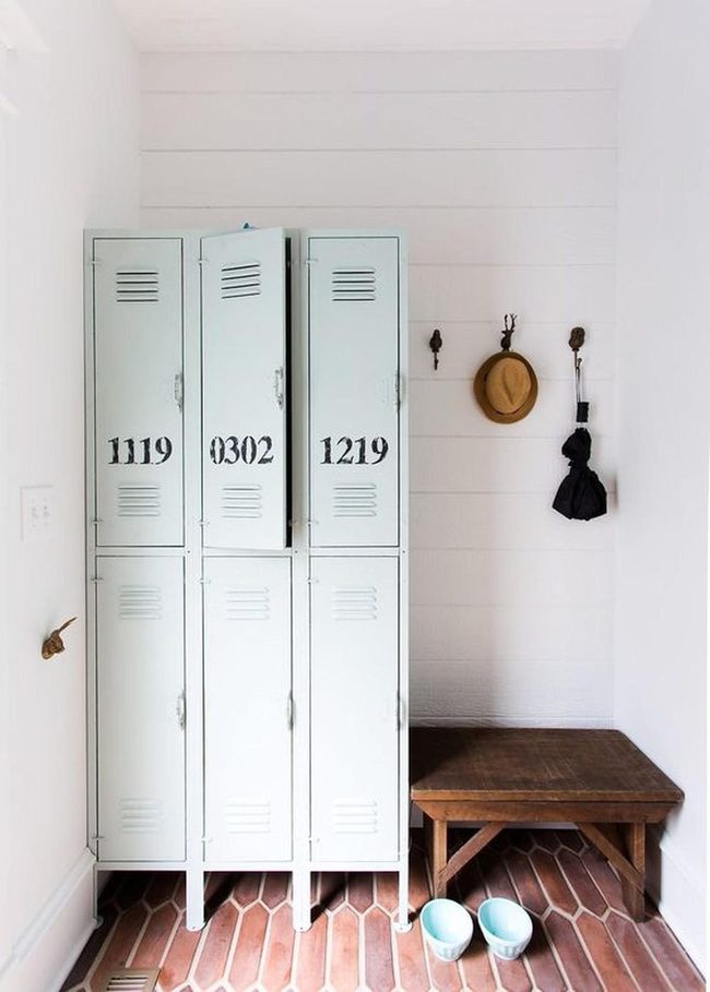 White Walls, Metal Lockers, Vintage Charm