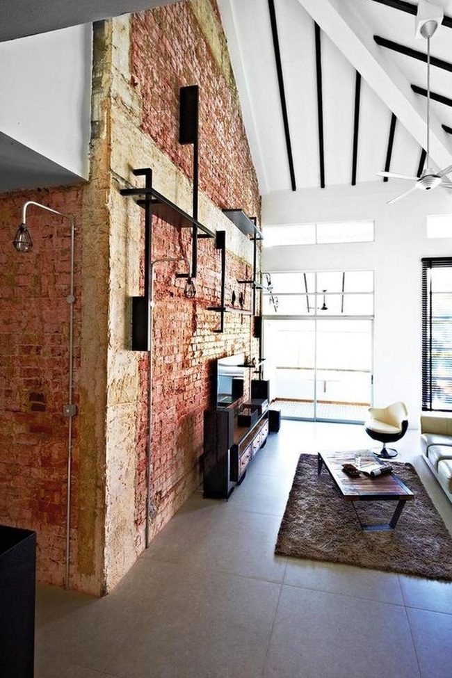 Exposed Brick Industrial Warmth