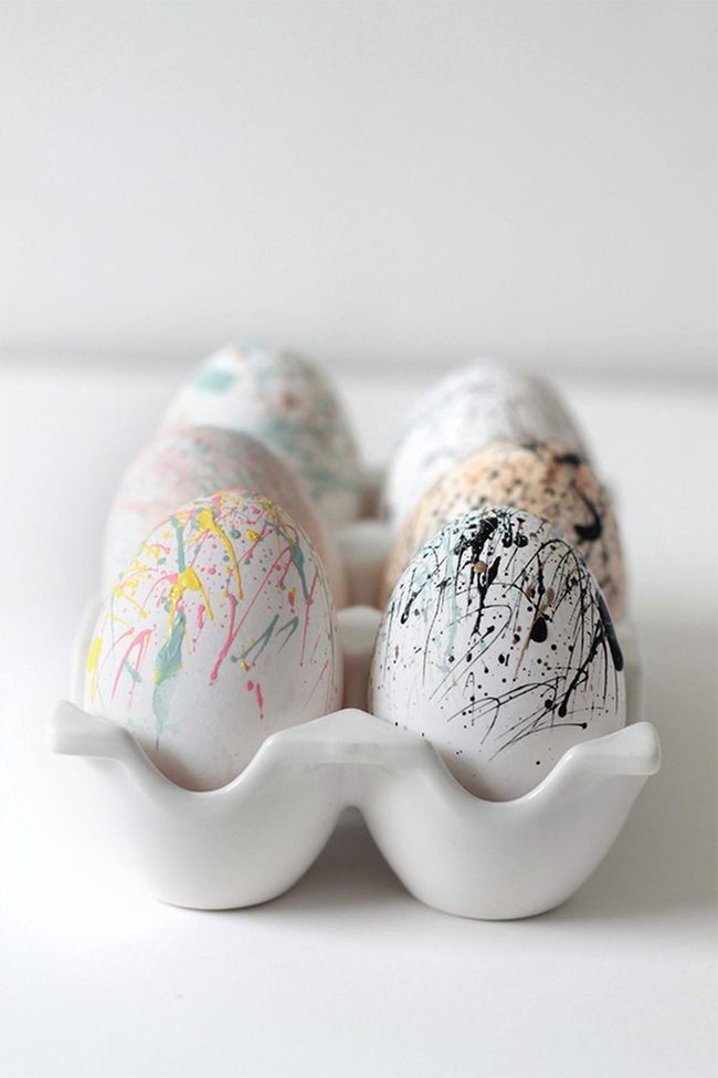 Painted Eggs Burst Bright