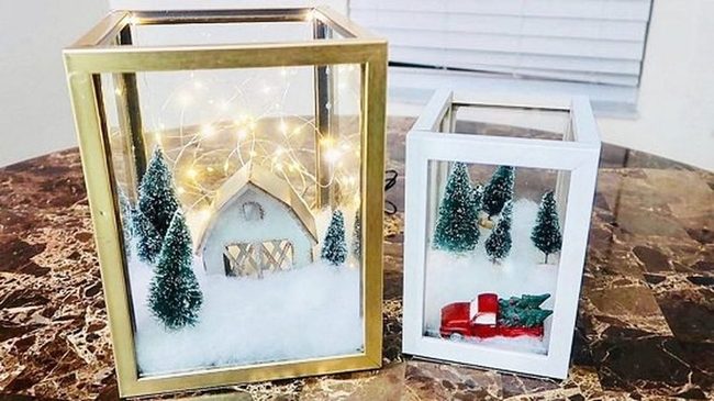 Miniature Farmhouse Terrarium Sparkle