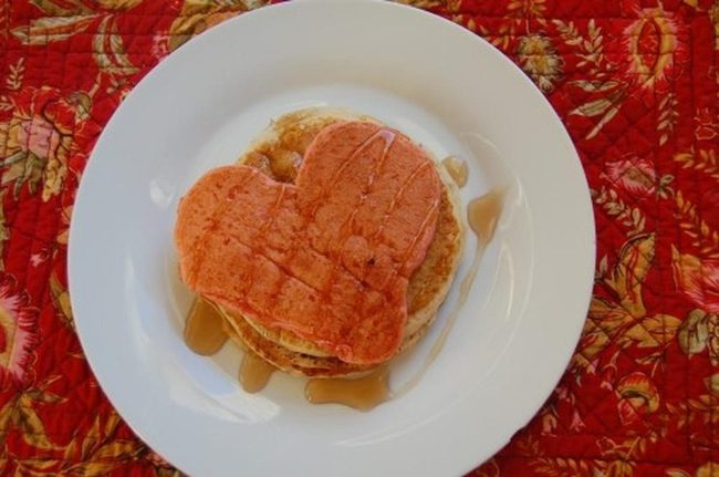 Golden Heart Pancakes, Quilted Warmth