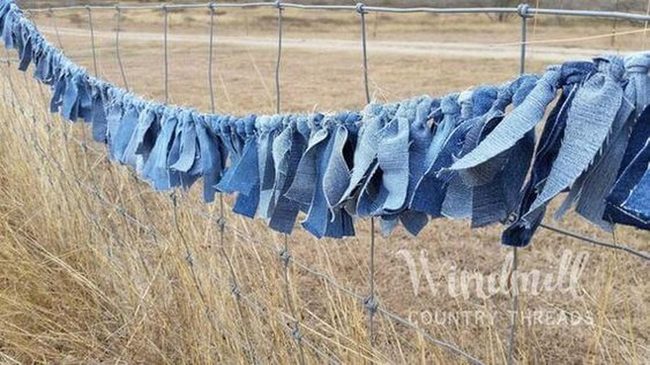 Recycled Denim Blue Garland