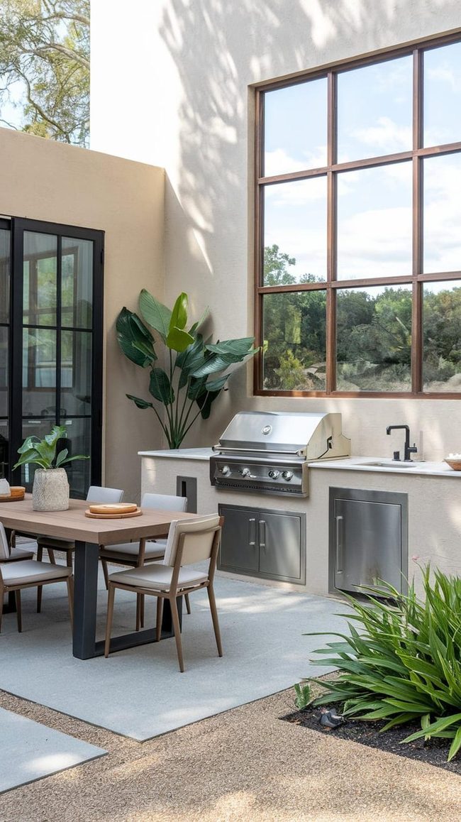 Reclaimed Brick Exterior Dining Area Floor