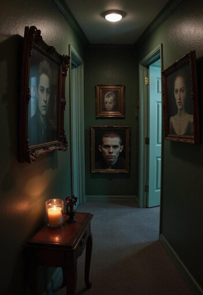 Black-Framed Ghostly Portraits