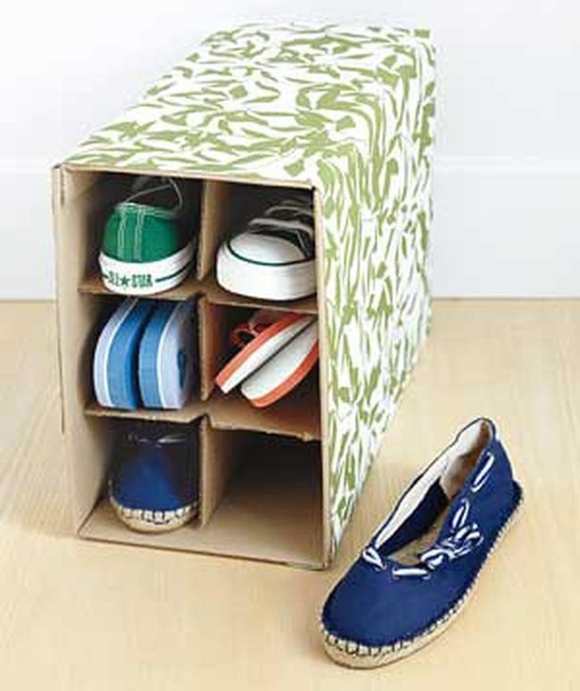 Green Leaf Shoe Organizer Five-Slot