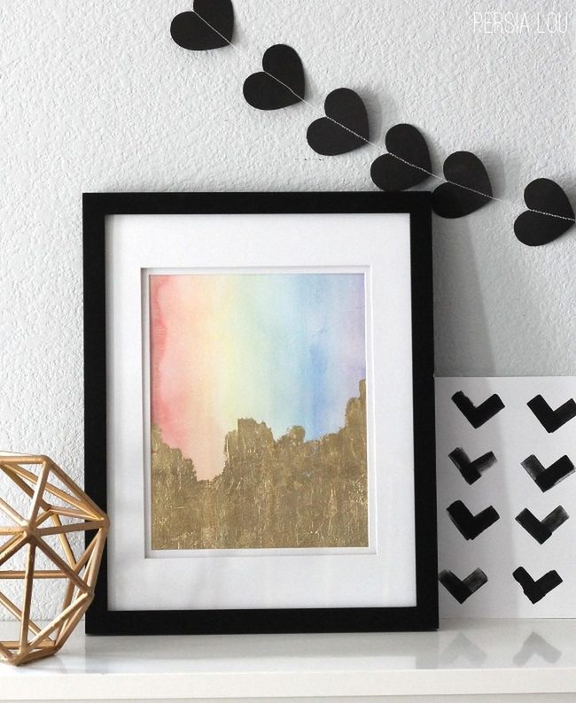 Rainbow Frames On White Canvas