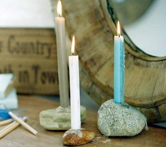 Stone Candlelight Display