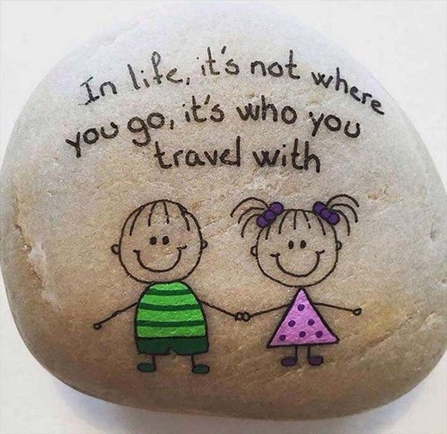 Painted Stones, Uplifting Messages