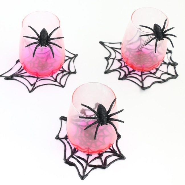 Black Spider Rim Glassware