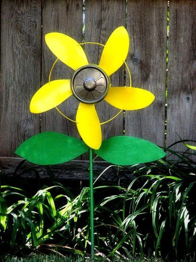 Yellow Metal Garden Petals