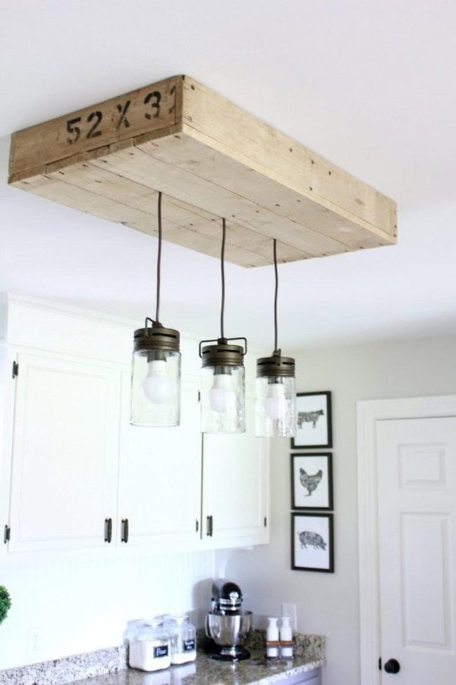 Warm Pallet Walnut Wall Fixture