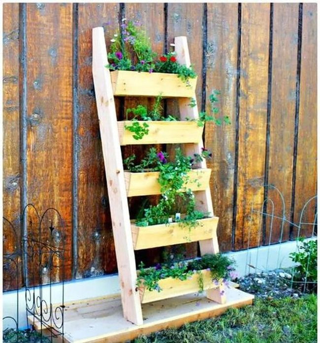 Cascading Fence Garden Ladder