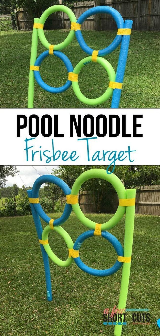 Colorful Noodle Frisbee Targets