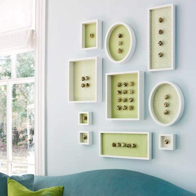 Blue Sofa, Green Accents, Natural Light
