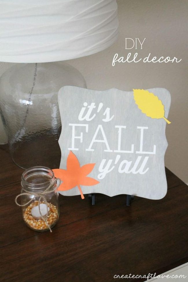 Patterned Side Table With Seasonal Accents