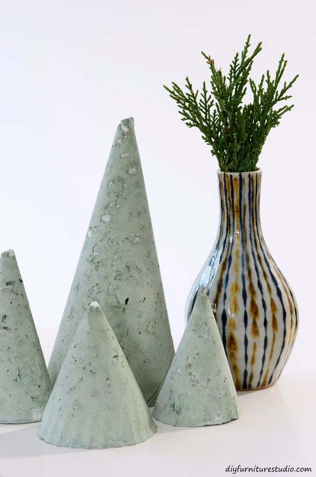 Concrete White Rock Trees