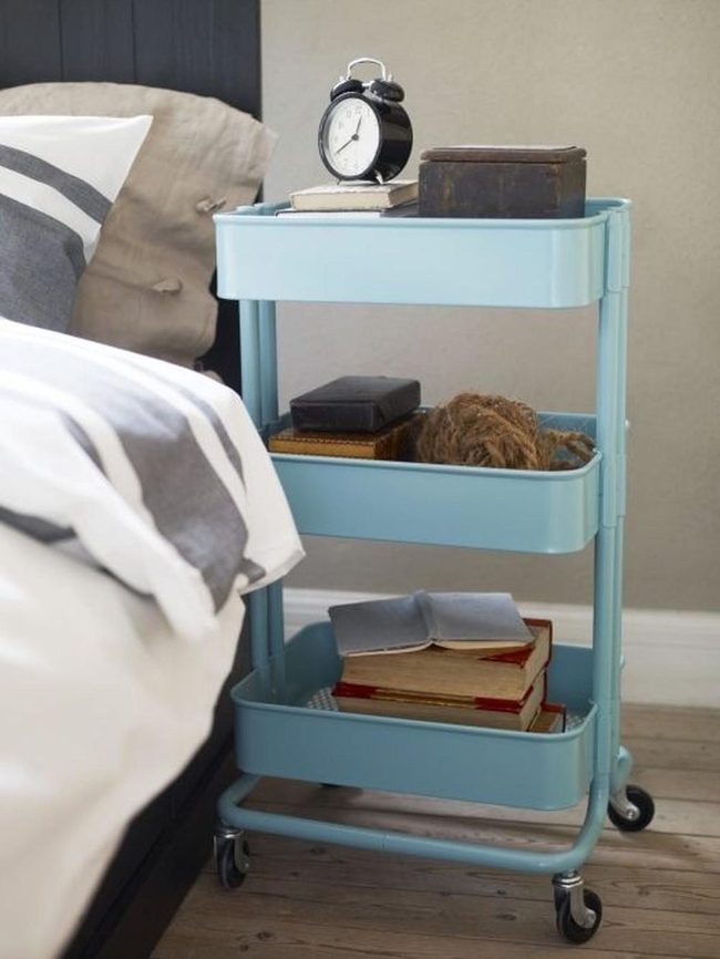 Blue Cart Bedside Sanctuary