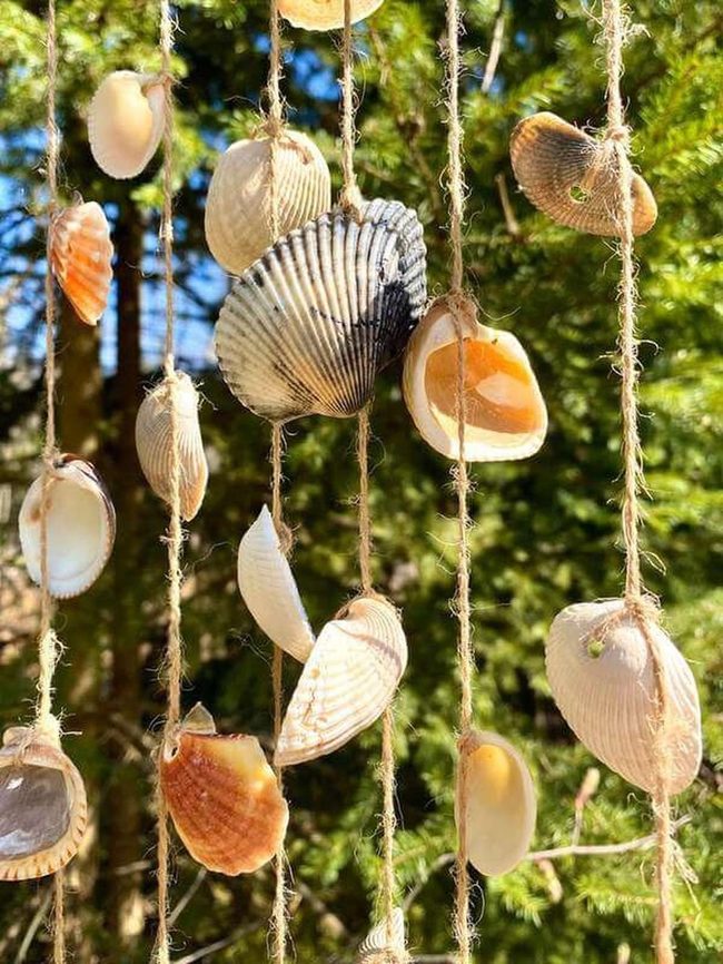 Cream Shell Twine Mobile