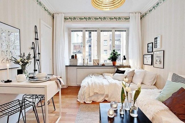 Neutral Workspace Bedroom Fusion