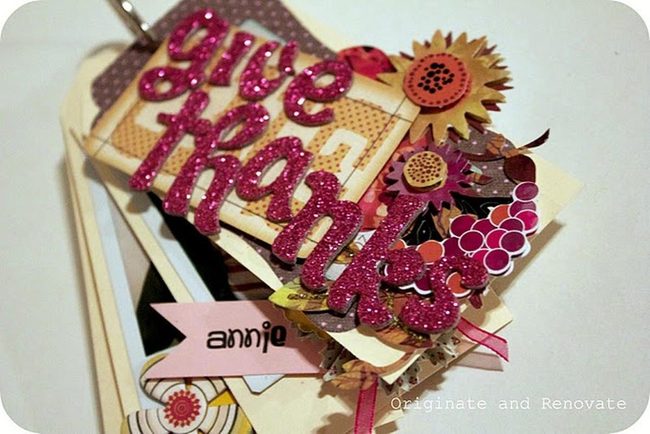 Glittery Pink Gratitude Card